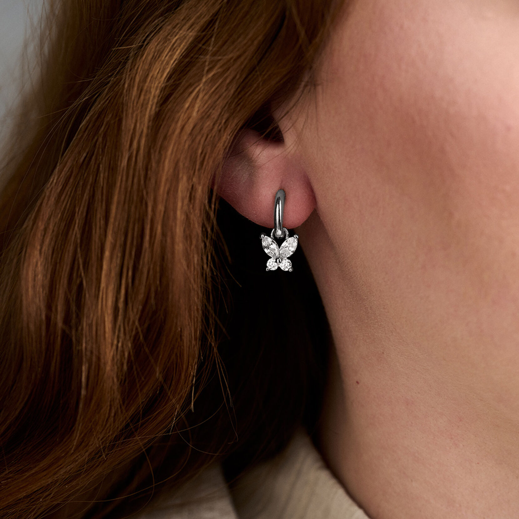 Silver Marquise Earrings