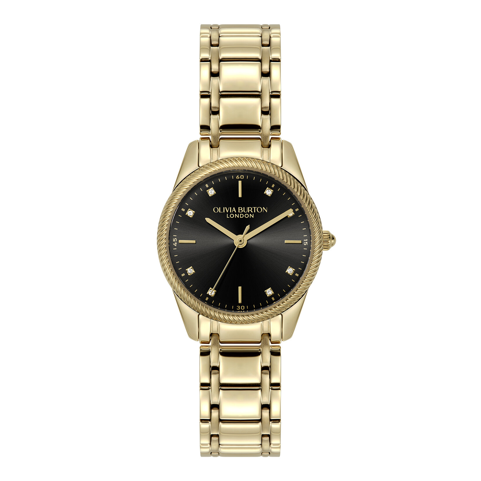 28mm Egerton Black & Gold Bracelet Watch