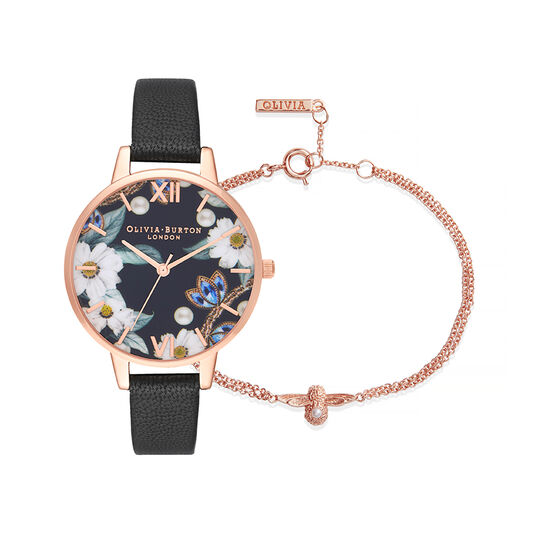 Bejewelled Floral and Pearl Bee Gift Set