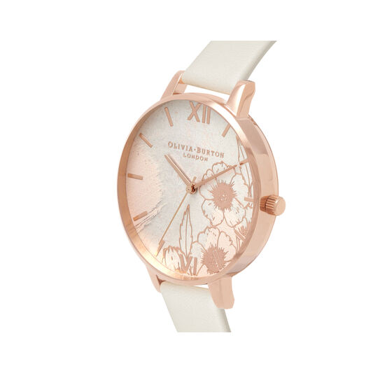 Abstract Florals Vegan Nude & Rose Gold