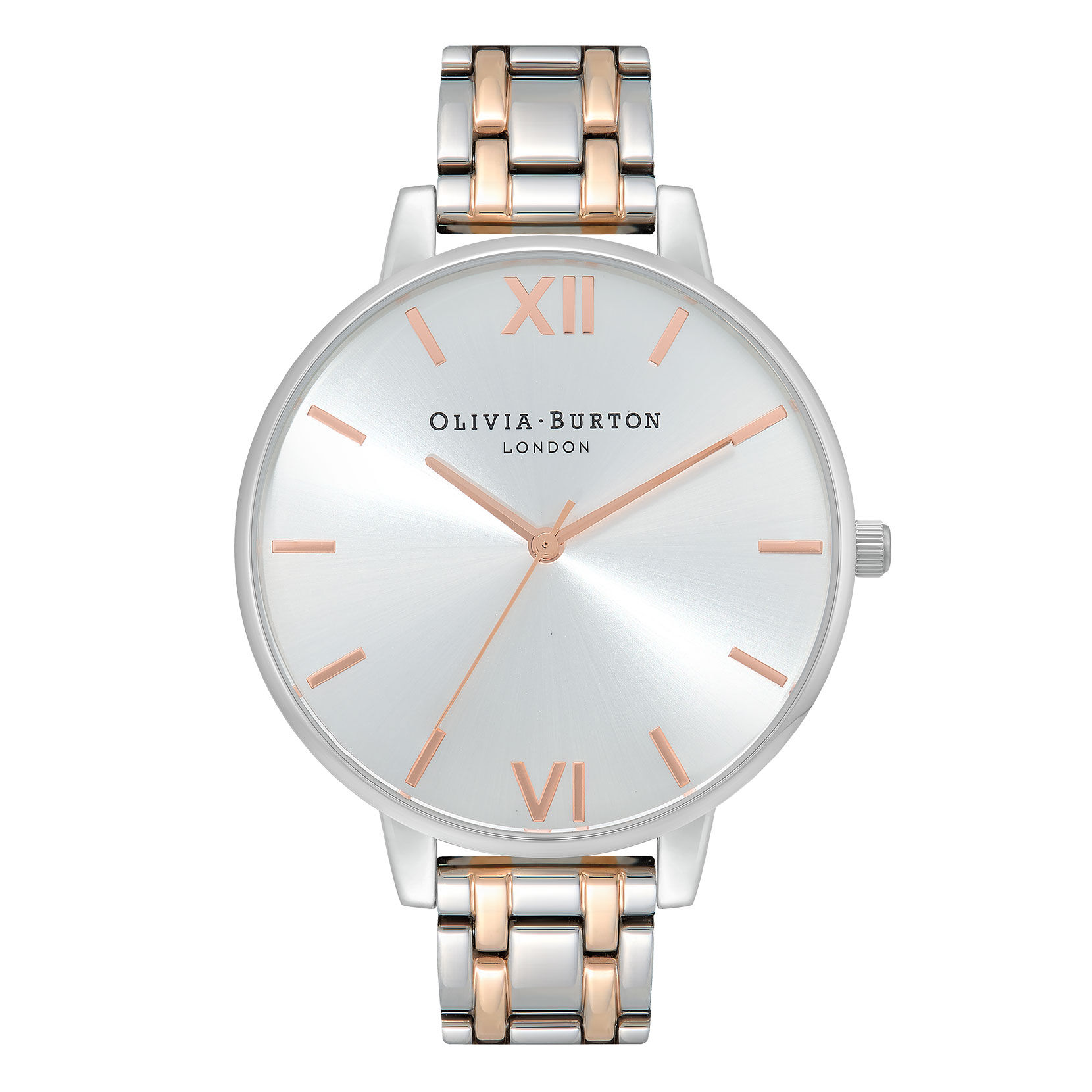 The England 38mm Silver Bracelet Watch Olivia Burton London