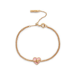 Love Bug Chain Bracelet Pink & Gold