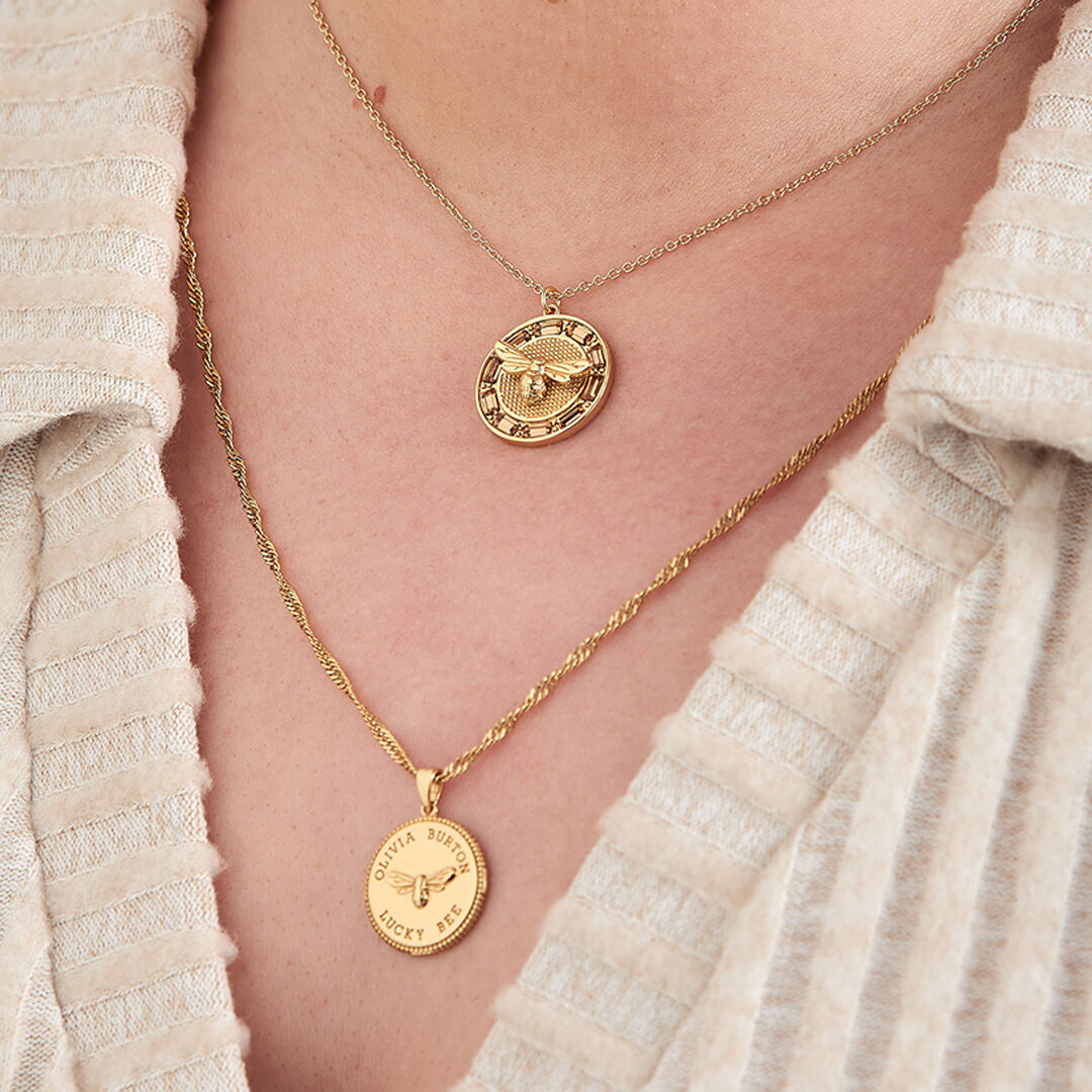 Classics Rose Gold Interlink Necklace | Olivia Burton London