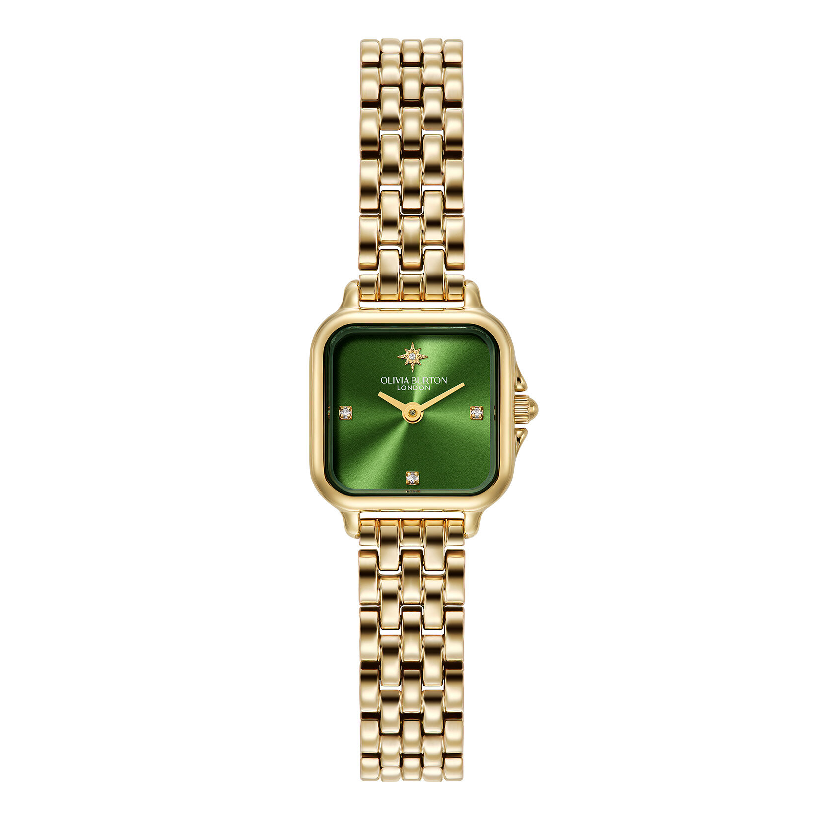 20mm Mini Grosvenor Deep Green & Gold Bracelet Watch