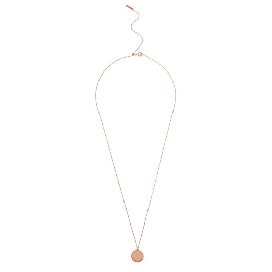 Engravables Disc Necklace Rose Gold