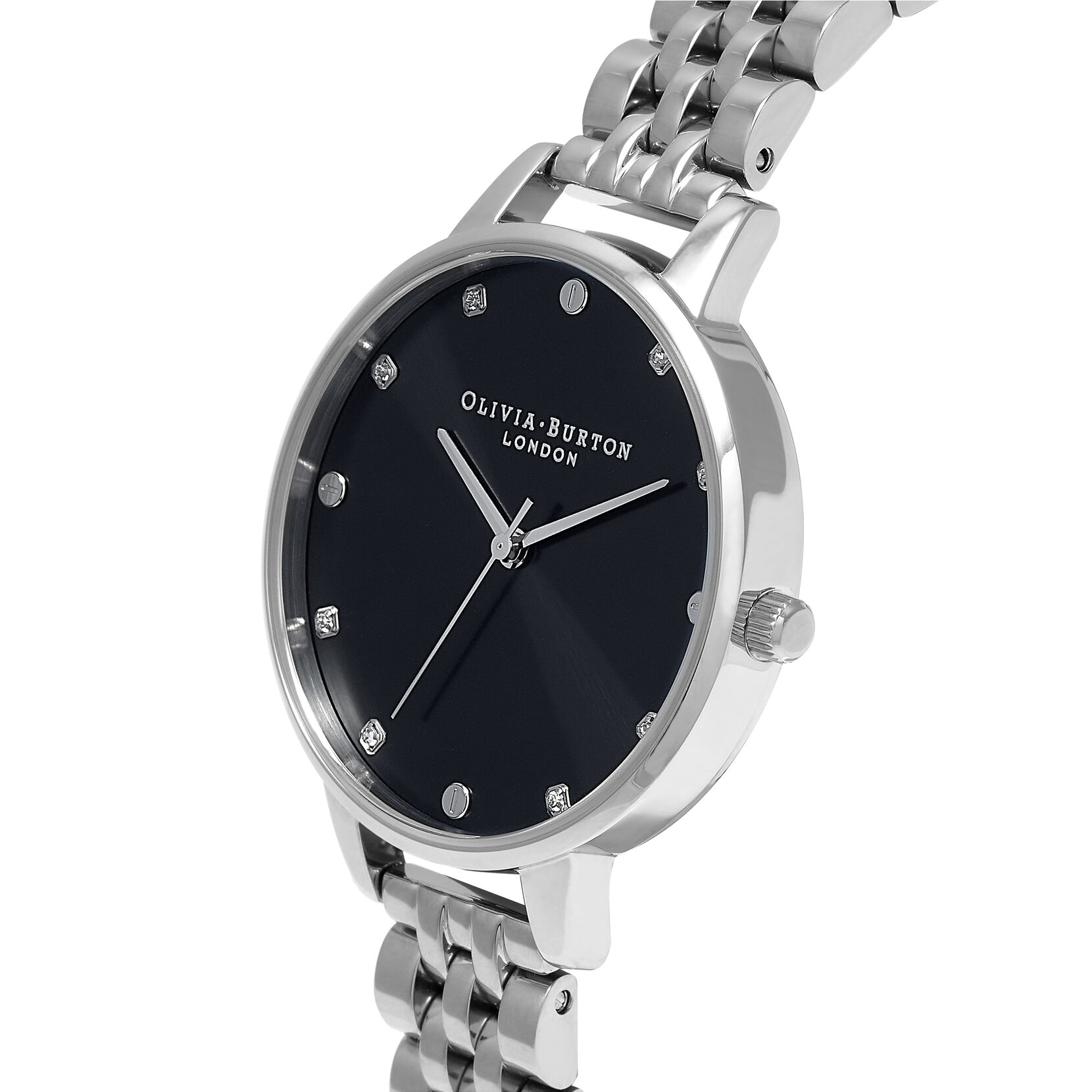 Classics 34mm Black & Silver Bracelet Watch