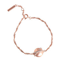 Rose Gold Planet Twist Chain Bracelet