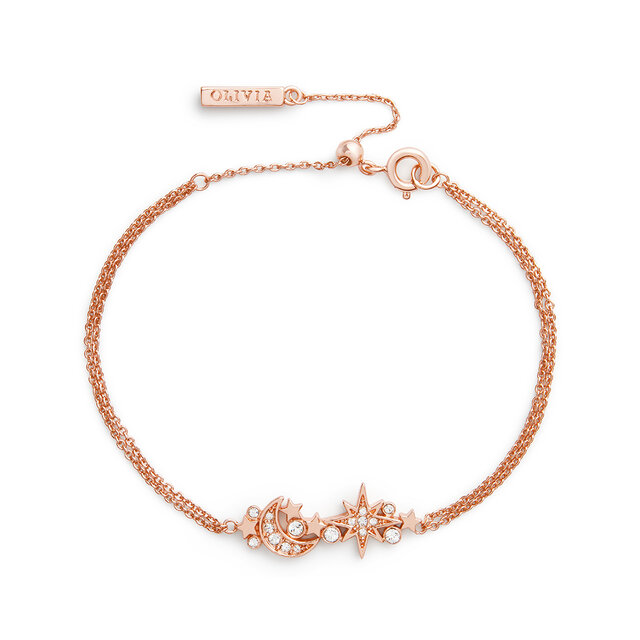 Rose Gold Cluster Bracelet