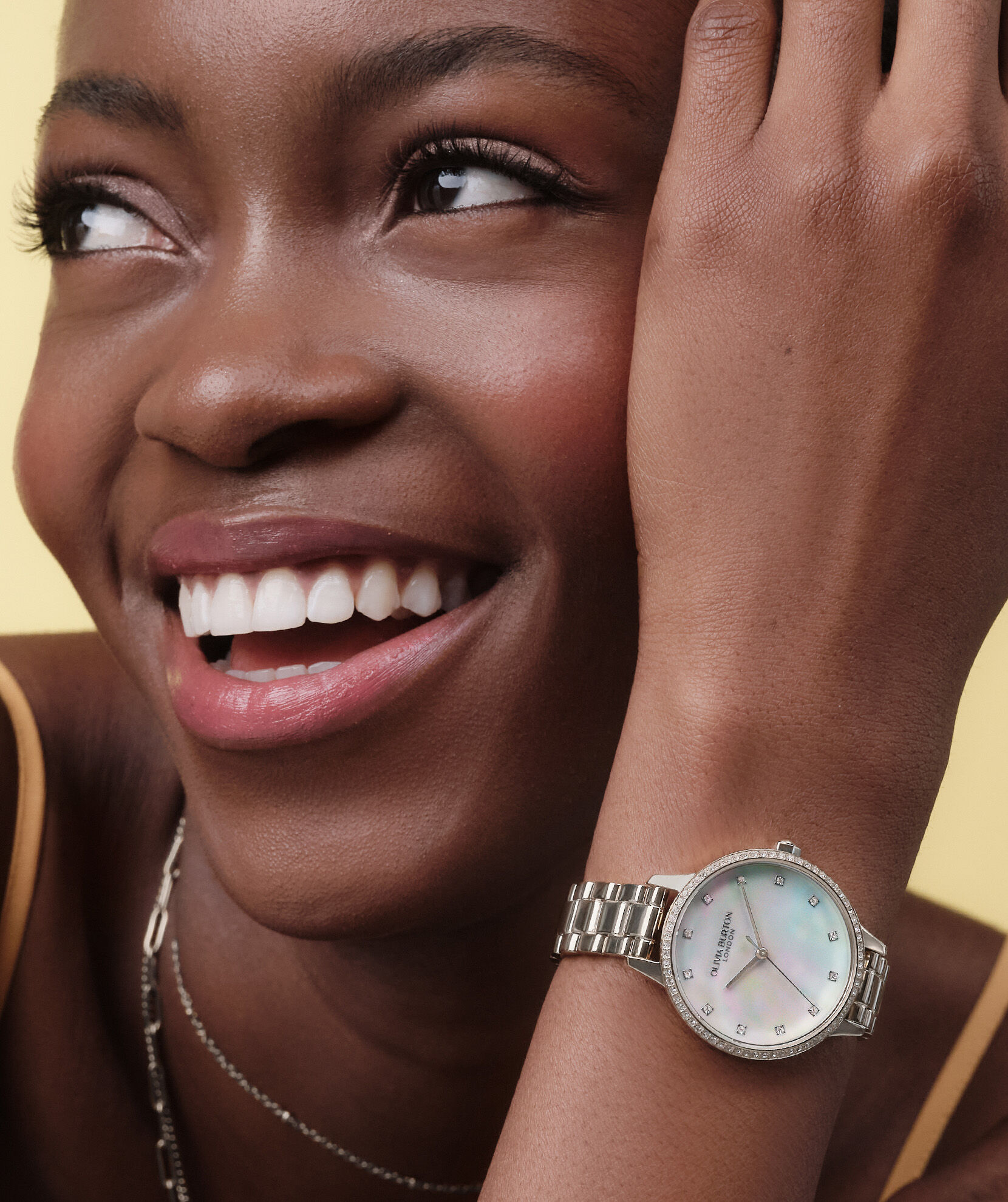 Classic 34mm Captivate Mother of Pearl & Silver Bracelet Watch Classic 34mm Captivate Mother of Pearl & Silver Bracelet Watch