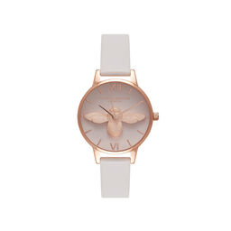  3D Bee Blush Dial Blush & Rose Gold Watch 