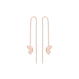  Butterfly Wing Threader Earrings Rose Gold