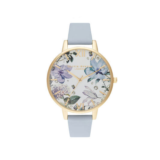Big Dial Chalk Blue & Gold