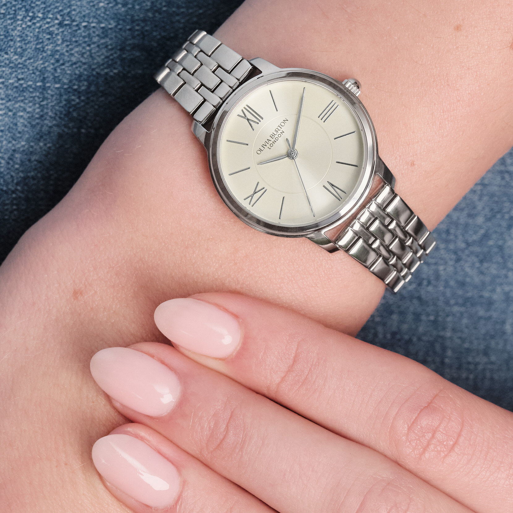 30mm Westbourne White & Silver Bracelet Watch