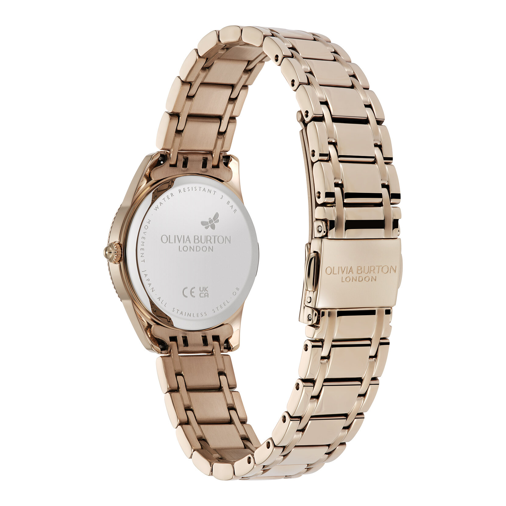 28mm Egerton White & Rose Gold Bracelet Watch