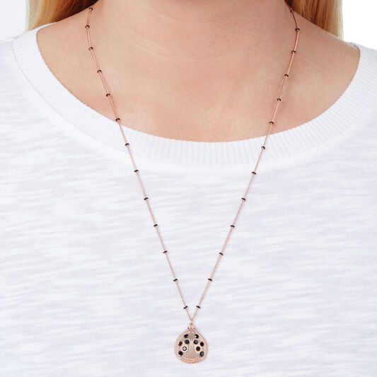 Ladybird Necklace Rose Gold