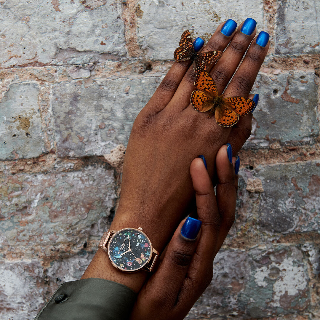 Olivia burton mother of pearl rose gold shop