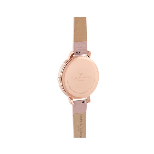 Painterly Prints Big Dial Dusty Pink & Rose Gold