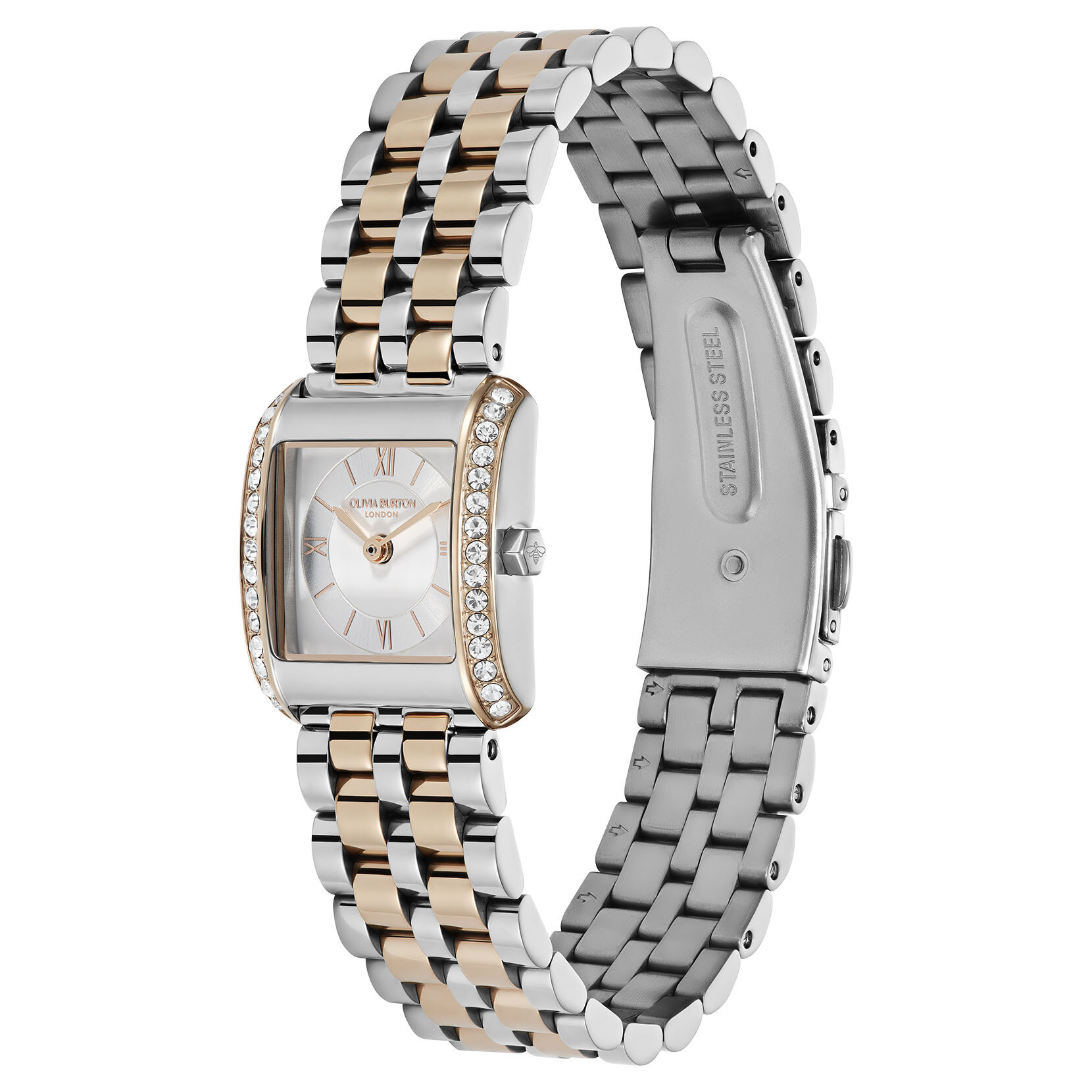 21mm Berkley White & Two Tone Bracelet Watch