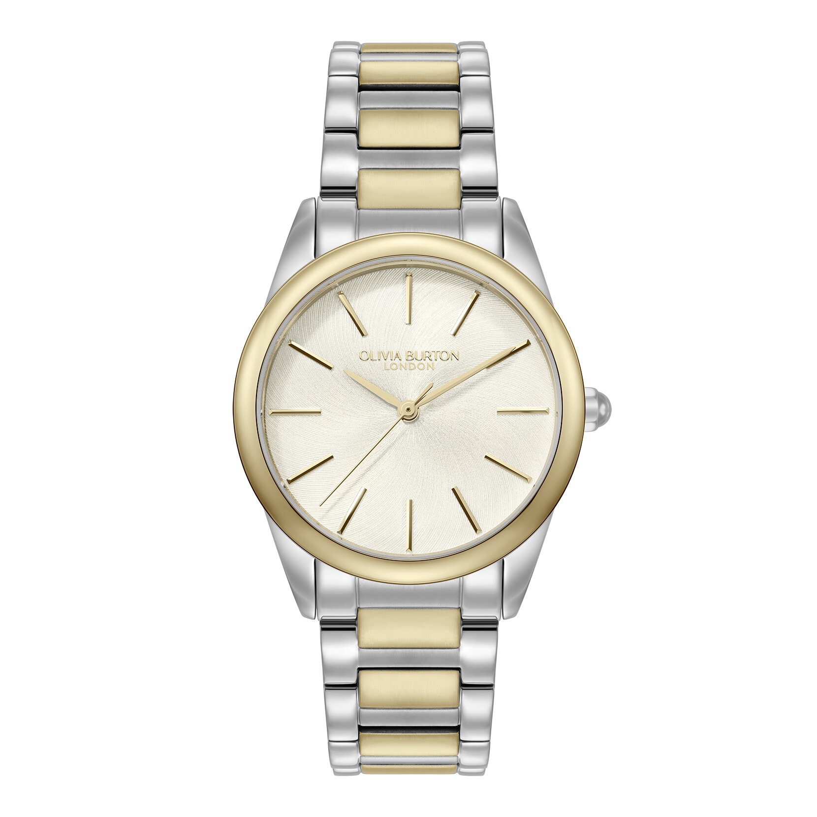 34mm Glowful Ivory & Two Tone Bracelet Watch