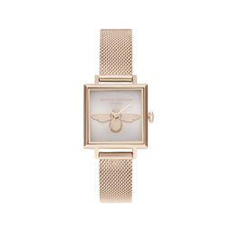 Square Dial Blush Sunray & Pale Rose Gold