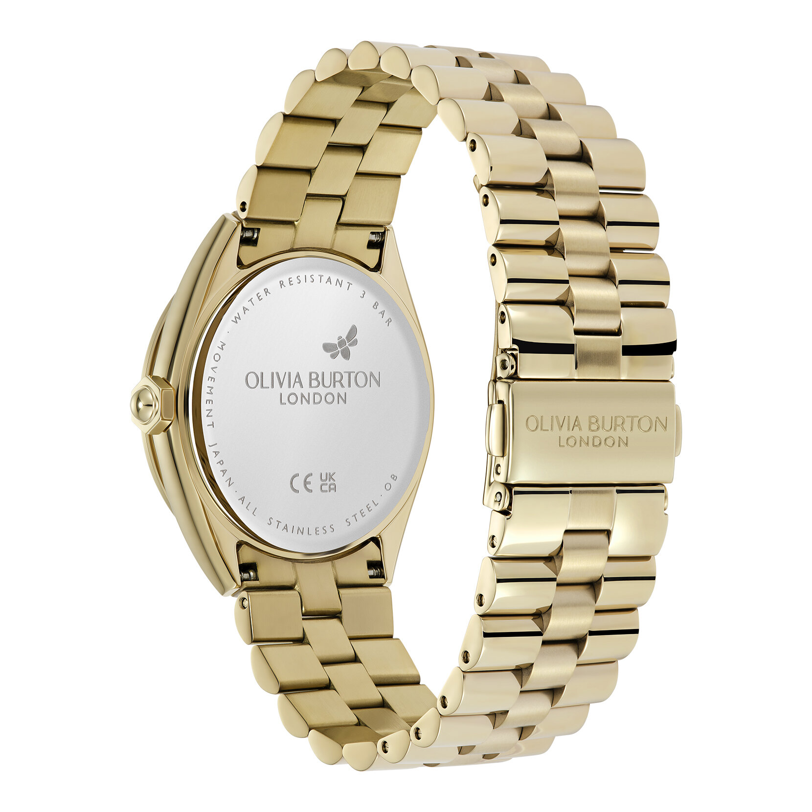 36mm Swirled Gold Bracelet Watch