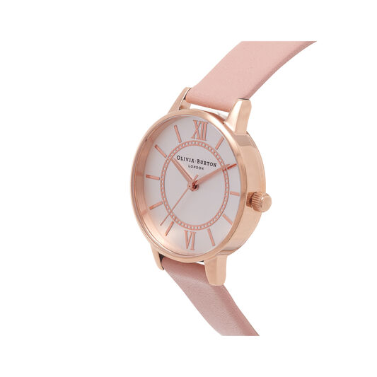 Wonderland Dusty Pink And Rose Gold Watch