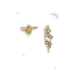 Rainbow Bee Crawler & Stud Gold