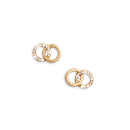 Bejewelled Interlink Earrings Gold