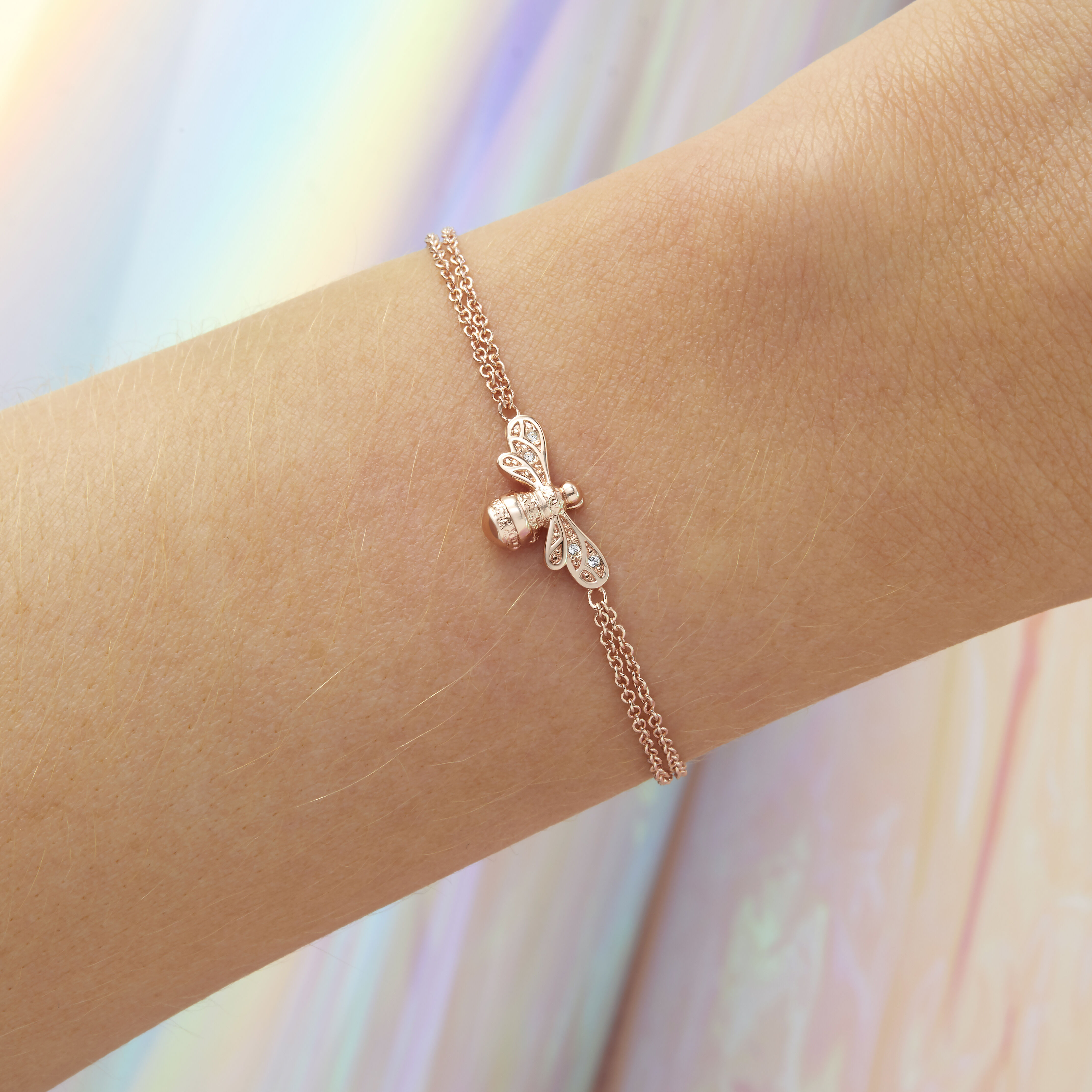 Rose Gold Bee Bracelet
