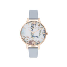 Painterly Prints Vegan Chalk Blue & Rose Gold