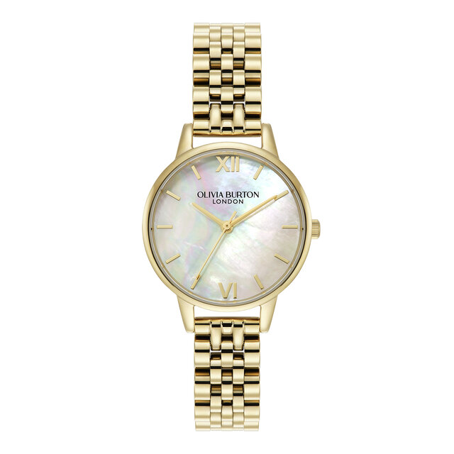 30mm White & Gold Bracelet Watch