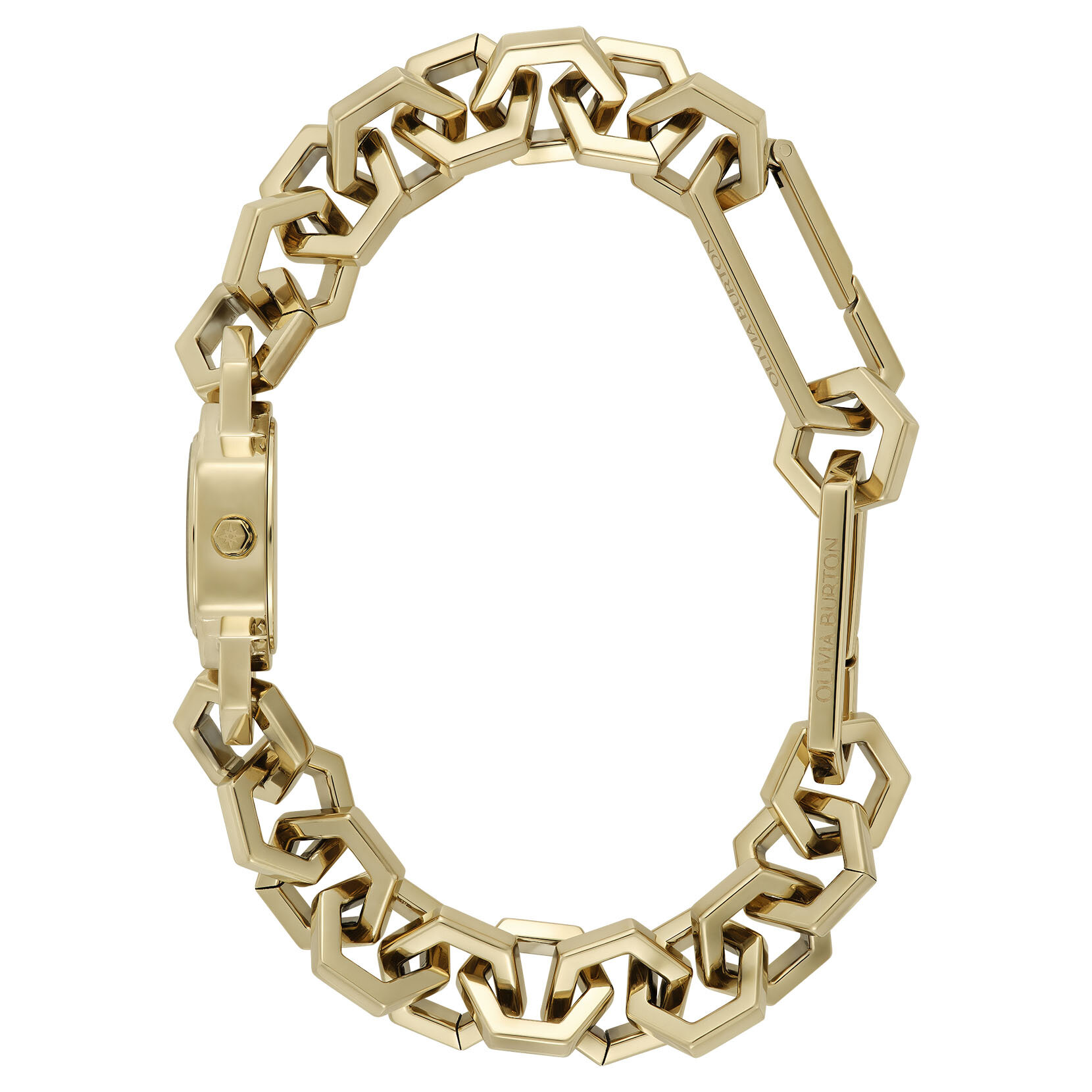 20mm Hex Link Mini Gold Bracelet Watch