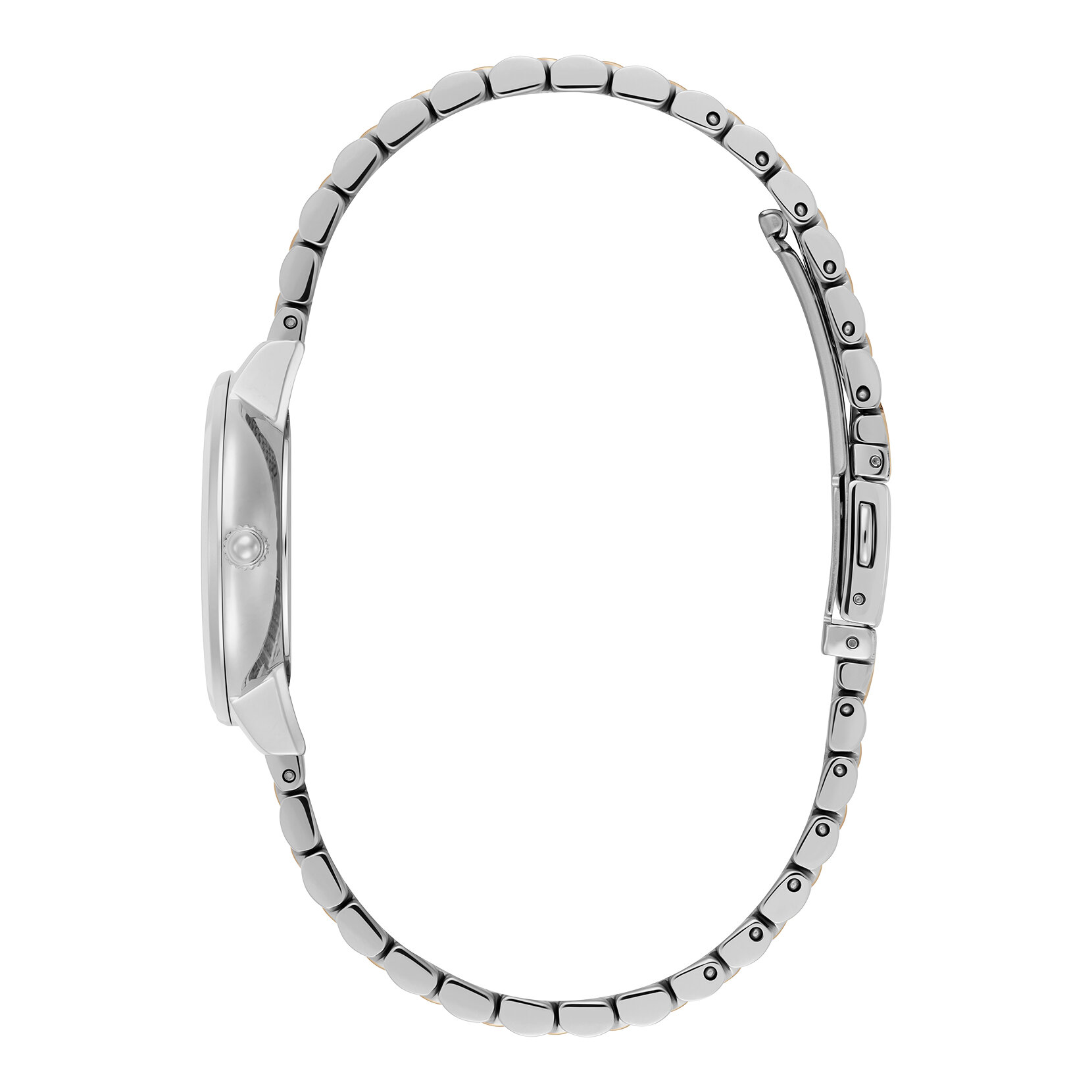 28mm Honeycomb Ultra Slim Dove Grey & Two Tone Bracelet Watch