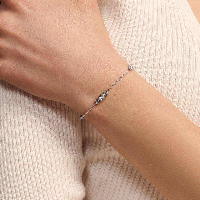 Dainty Silver Tone Bracelet