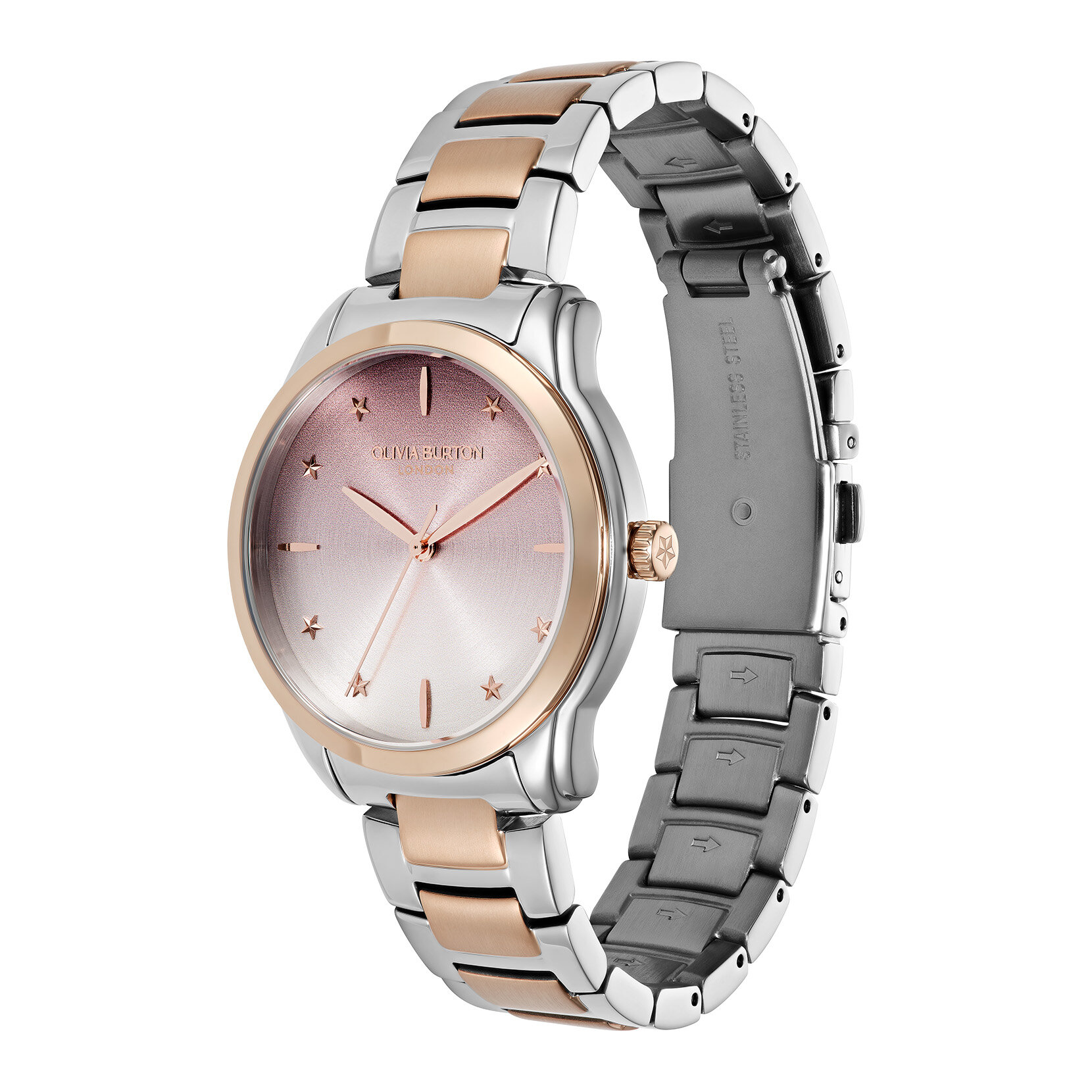 36mm Colourwave Blush Ombre & Two Tone Bracelet Watch