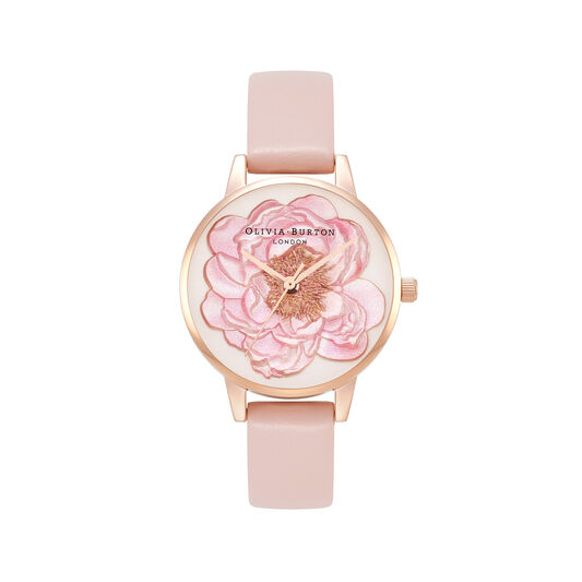 Blossom Midi Dial Rose Gold & Dusty Pink Watch