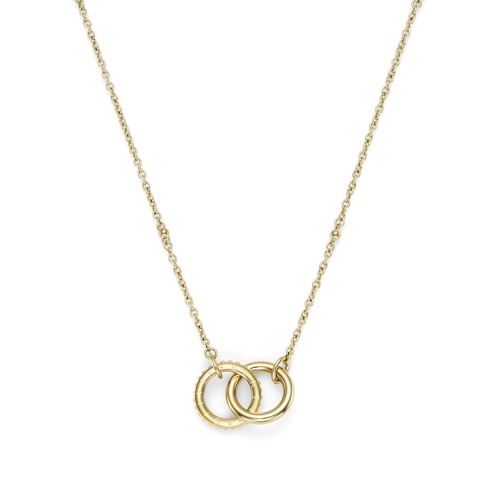 Amity Interlock Gold Plated Necklace