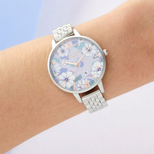Groovy Blooms Rose Gold & Silver Bracelet