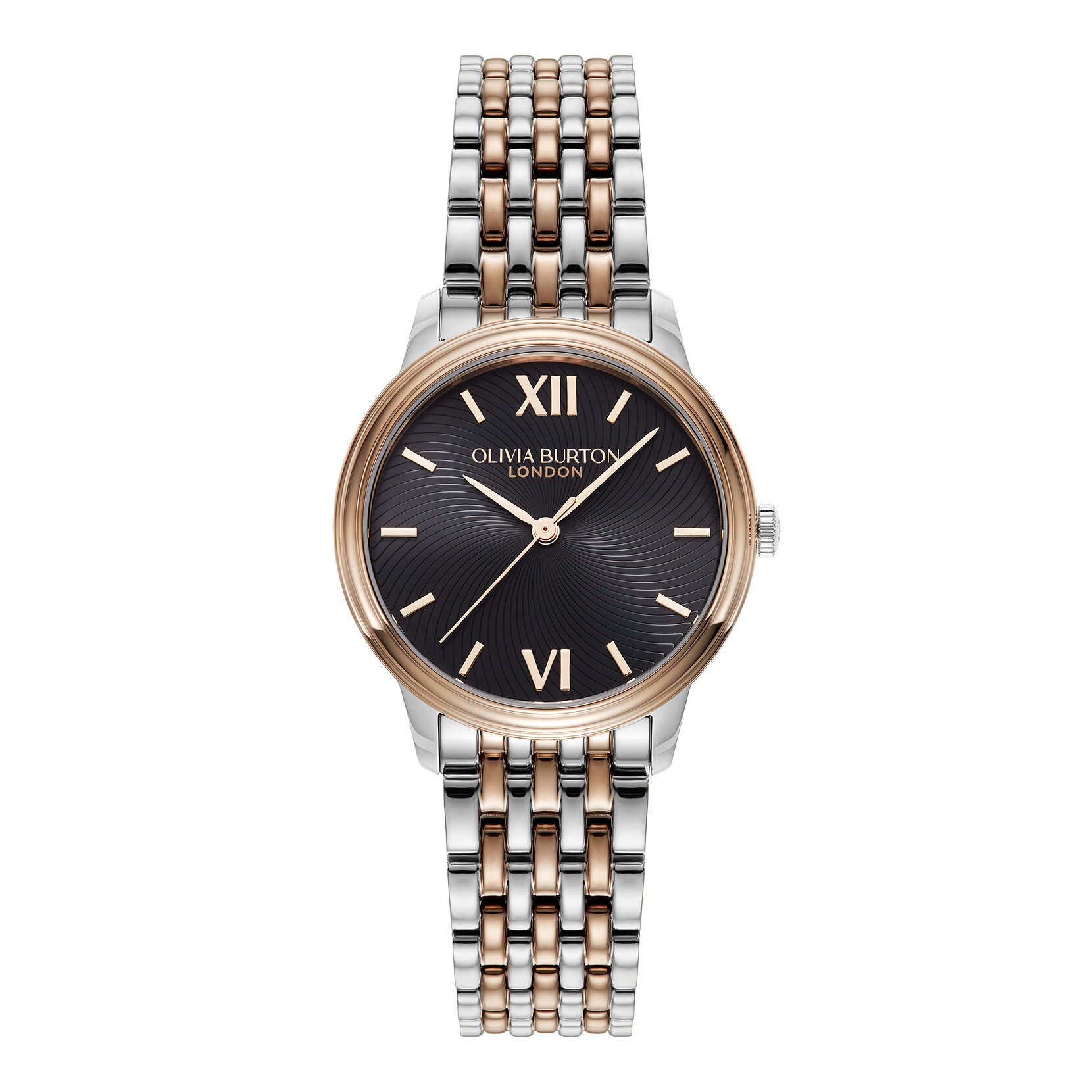 32mm Swirl Black & Two Tone Bracelet Watch