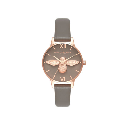 3D Bee London Grey & Rose Gold