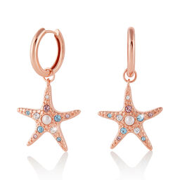 Starfish Rose Gold Huggies