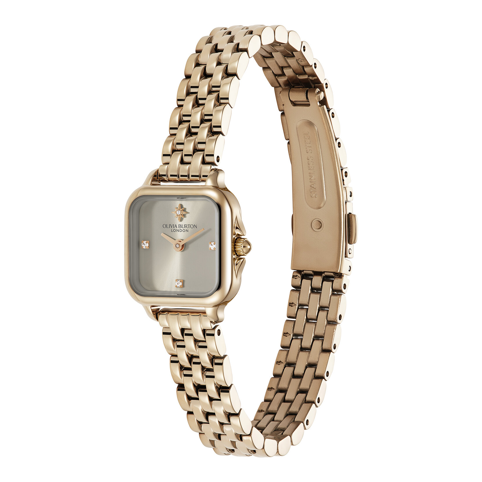 20mm Mini Grosvenor Earl Grey & Rose Gold Bracelet Watch
