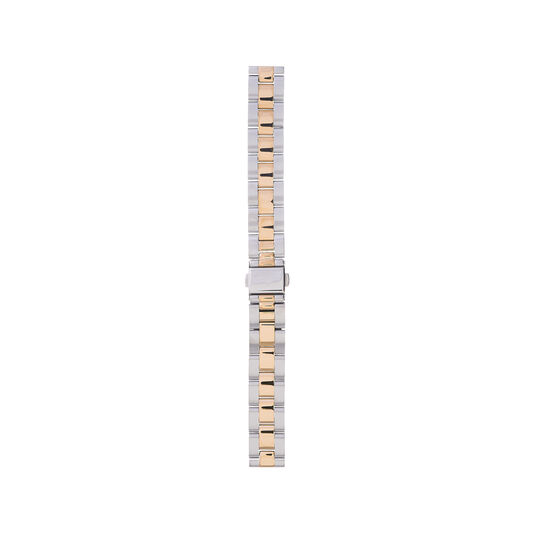 Big Dial Gold & Silver Bracelet Watch Strap