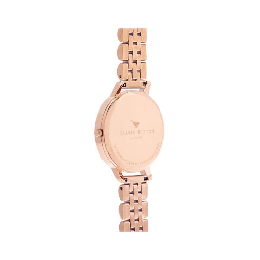 Mother of Pearl White Bracelet, Rose Gold
