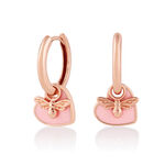 You Have My Heart Huggie Hoops Pink & Rose Gold
