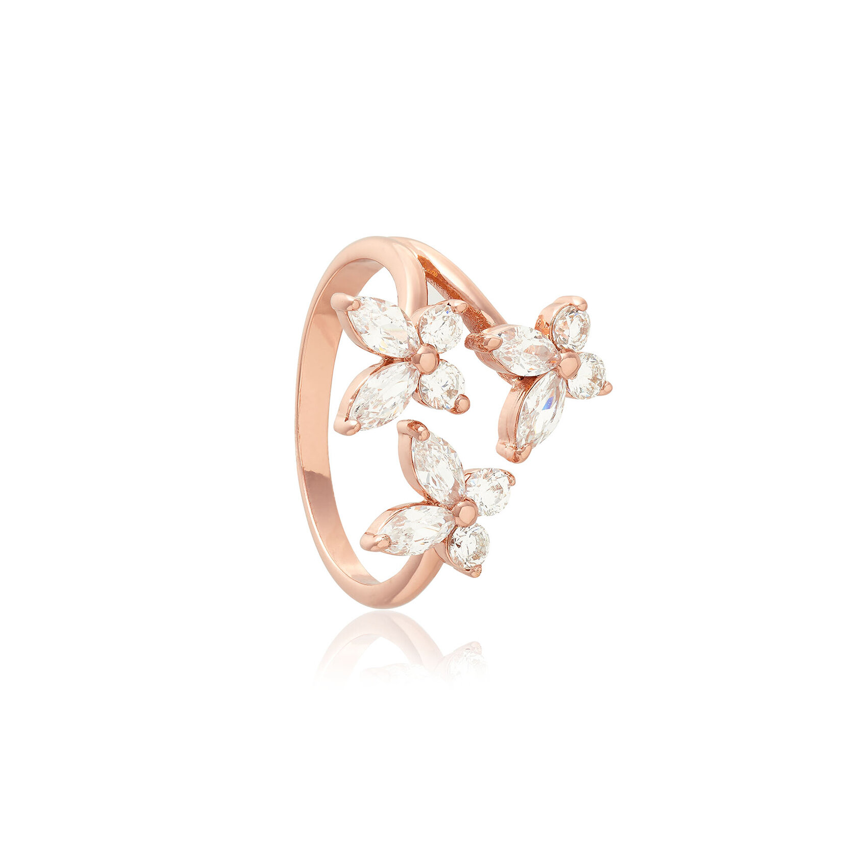 Rose Gold Marquise Statement Ring