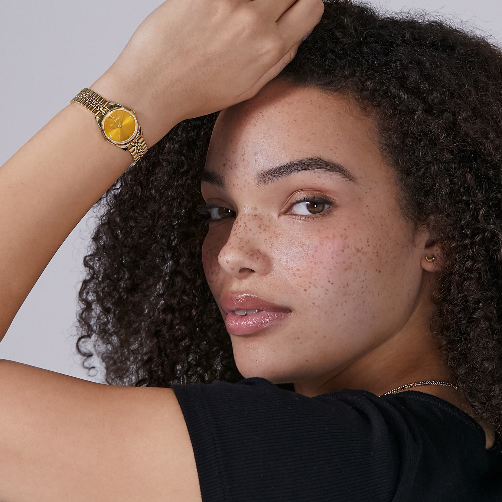 25mm Highbury Golden Hour & Gold Bracelet Watch