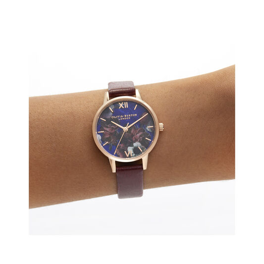 Midi Lapis Lazuli & Burgundy