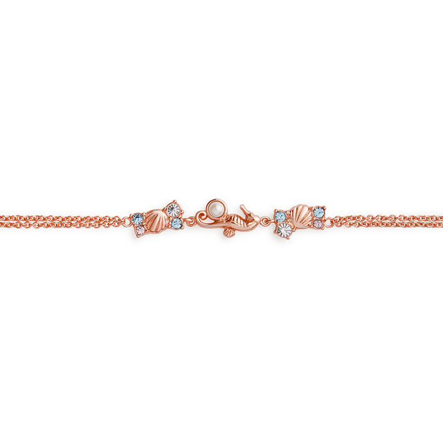 Seahorse Sparkle Rose Gold Chain Bracelet