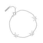 Sparkle Butterfly Marquise Butterfly Bracelet Silver